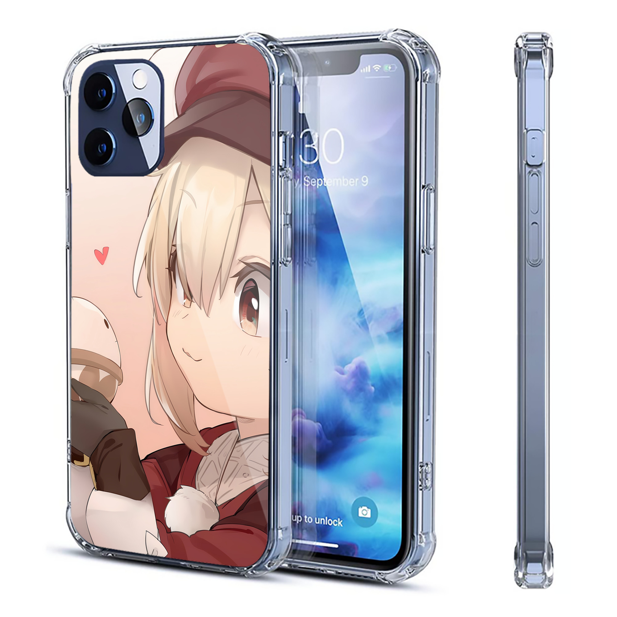 げんし神 genshin 【iPhone 12シリーズ対応】透明スマホケース（クリアソフトケース）
